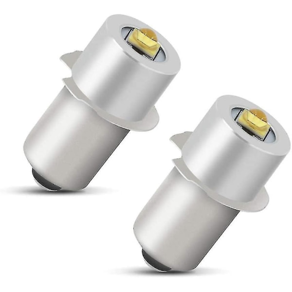 P13.5s LED-lommelyktpære Høyeffektoppgradering Led-pærebytte-konverteringssett Pakke med 2