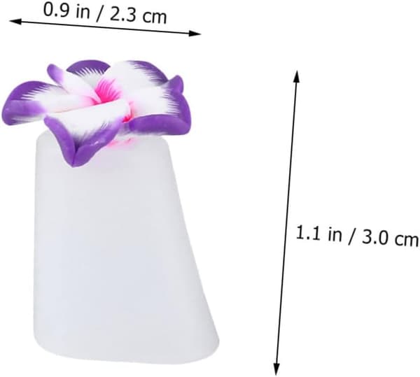 8 stk. silikone manicure-separator tåspreder til pedicureværktøj tådelere til neglelakseparator