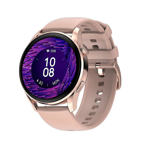 Smartwatch med Vejrtrækningstræning, Dial Push, Bluetooth Musik Black glue