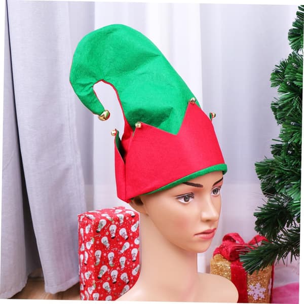 3 st julhattskor för fest Cosplay-dräkt Tomteskor Stil Hattdräkt för bal Tomte
