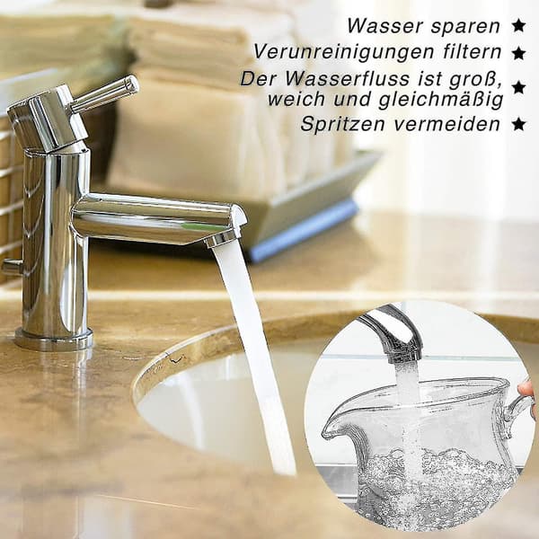 M24 Haneventilator, 6 stk. Vandbesparende Haneventilator med Rustfrit Stål
