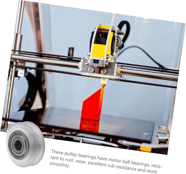3 stk. printer V-hjul tilbehør plast remskive og leje remskive til printer ruller og vedligeholdelse