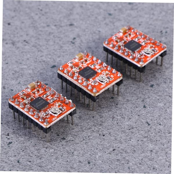 Stepper Motor Driver Modul A4988 med justerbar strøm og termisk nedlukning 3 stk.