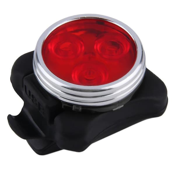 Sykkel Lys 3 LED 4 Moduser Hode Foran Bak Baklys USB Lading