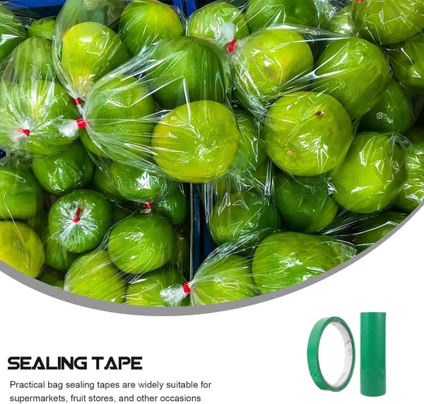 Grönsaksförslutningstejp 24 rullar PE-förpackningspåsförslutningstejp 38Yd längd