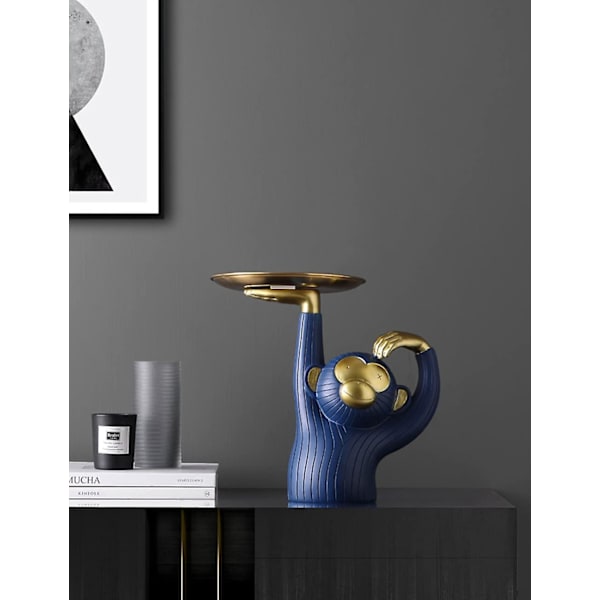 Kagekrukke Abe Statue Skulptur Kunst Harpiks Dekoration Gave 25cm