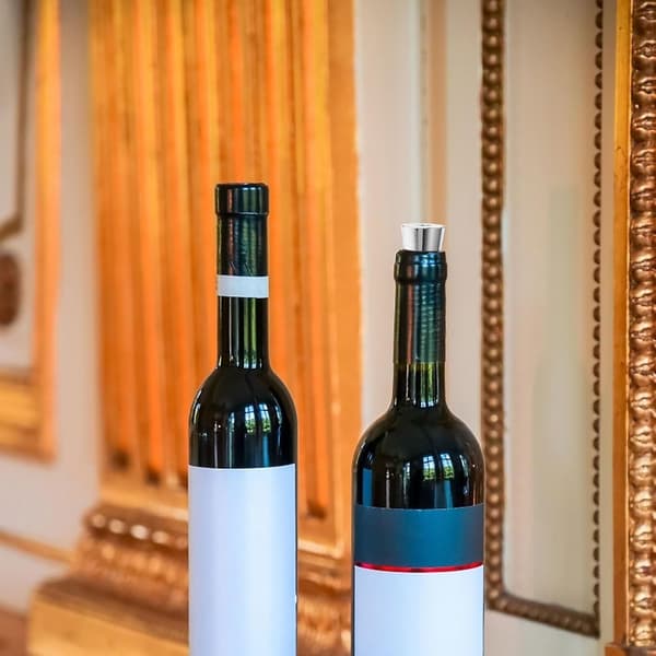 5 stk. vinstopperinnsatser flaskepropper for glassflasker silikon sinklegering lett solid vinbevarer