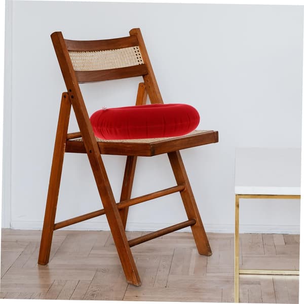 Uppblåsbar luftmunk sittdyna ring luftventil PVC förtjockad sittdyna
