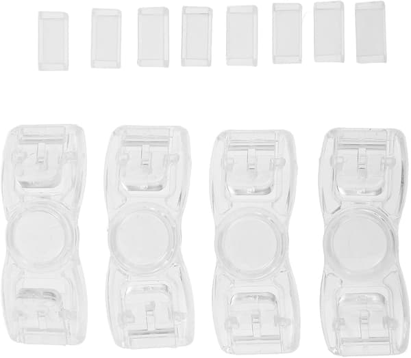 4 stk universelle plastspenner for svømmebriller, erstatningsknapper