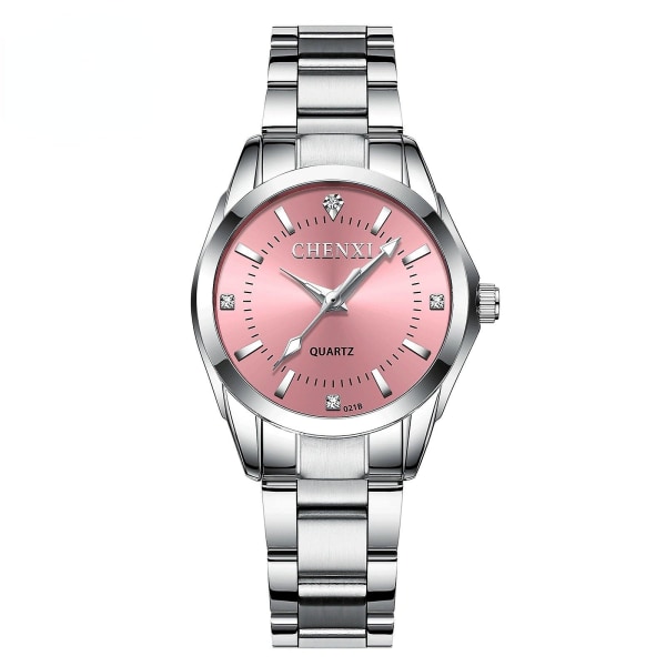 Watch Kvinnlig Watch Par Watch Partihandel Vattentät Watch Herr Quartz Watch Female pink