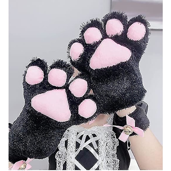 Cosplay Djur Katt Varghjort Hund Räv Tassar Klor Vantar Handskar (rosa Svart) (1 par)
