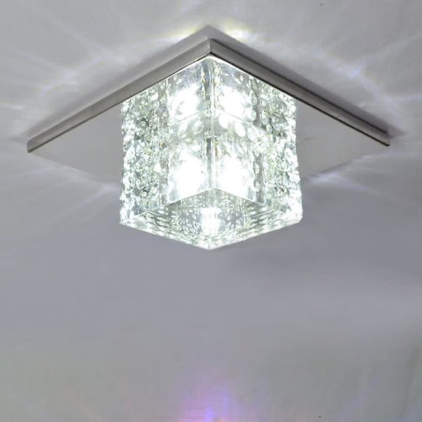 12cm LED Taklampe Krystall Moderne Flush Mount Metall