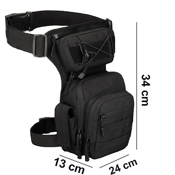 Vandafvisende Militær Taktisk Drop Leg Pouch Bag Cross Over Leg Rig Udendørs Cykling Vandreture Lårpose