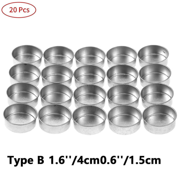 20 stk liten lysestake metall telyskopper dekorasjon 2b71 | Fyndiq