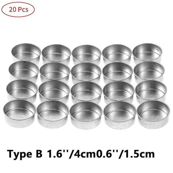 20 stk. Små Lysestager Metal Tealight Kopper Dekoration