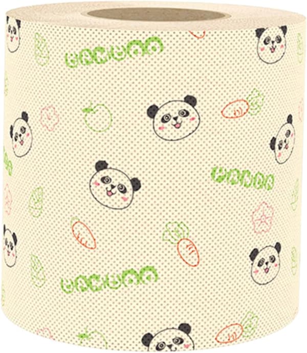 Rolig Panda Design Toalettpapper Bambu Pappershanddukar Dekorativt Badrumspapper för Hemmet