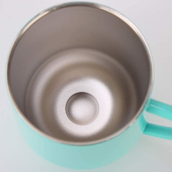 Stål Vinglass kaffekopp med håndtak og lokk