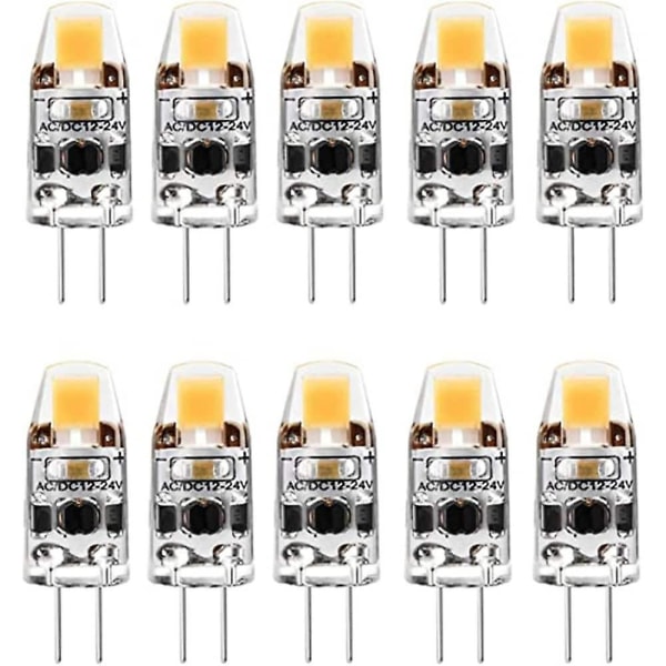 10 st G4 LED-lampor med dimmerfunktion AC/DC12-24V 2W 3W 1505 COB LED