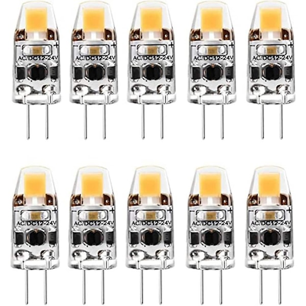 10 stk G4 LED Dæmpbar Pære AC/DC12-24V 2W 3W 1505 COB LED