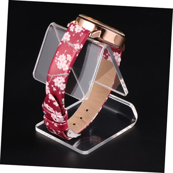 4st Akryl Klockställ Display Hållare för Armbandsur Organizer Skrivbordsdisplayställ