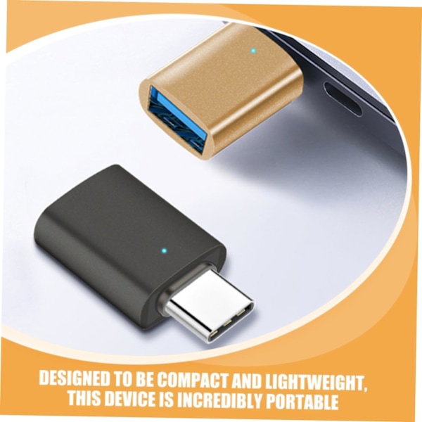 Usb-sovitin 3 kpl Type-c - Usb 3.0 -muunnin Nopea tiedonsiirto matkapuhelimille, tableteille, kannettaville tietokoneille, LED-valoille