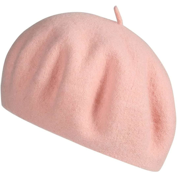 Beretter för kvinnor i ull, franska mössor, enfärgad, lätt, casual