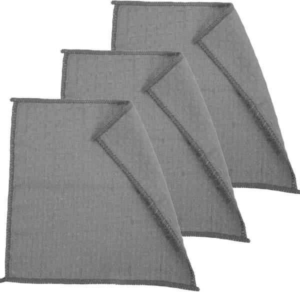 3-pack kökshanddukar skrubbhanddukar 30x30 cm polyester snabbtorkande