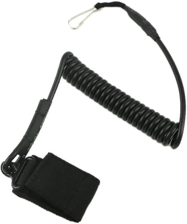 Elastisk Säkerhetsfjädernyckelband (svart) (1 st)