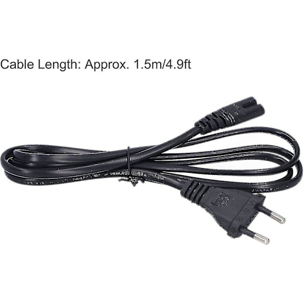 EU-strömkabel 1,5 m 250V 2,5A 2-polig