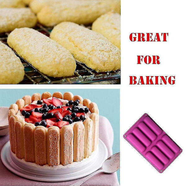 8 Huls Silikonform Eclair Kompatibel Chokoladebar