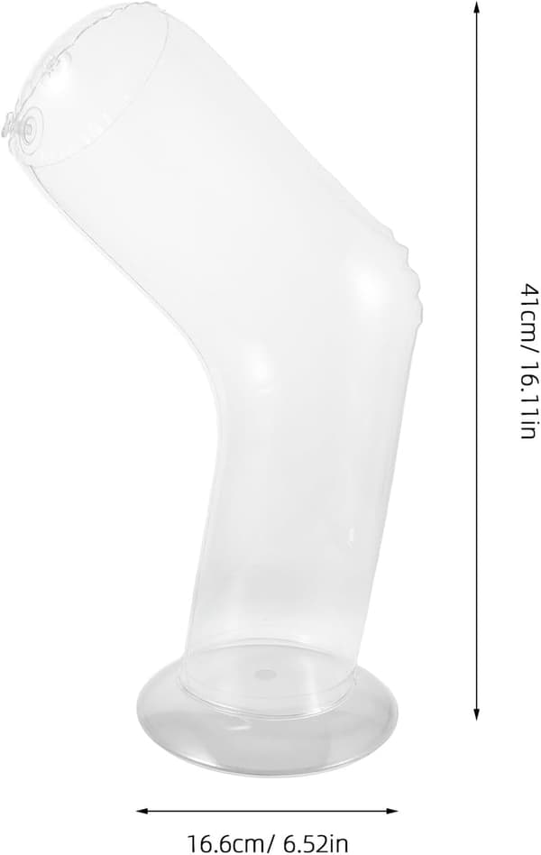 Uppblåsbar benmannequin för knäskyddsvisning PVC-material Mångsidig