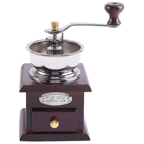 Retro Design Kaffekvern Håndkvern Treform