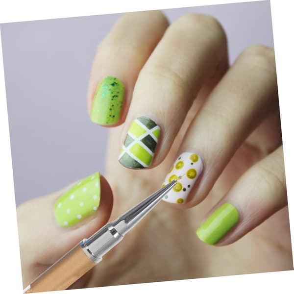 5 st nagelkonstfoderpenna för manikyr DIY-målning Linerborste Diamantspets för nagelkonstritning och målning