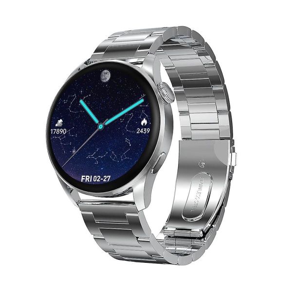 Smartwatch Andningsövning Urtavla Tryck Bluetooth Musik Black glue