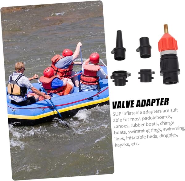Luftventiladapter Pumphuvud för uppblåsbar båt Kajak Sup Paddle Board Luftpump Tillbehör Anslutning