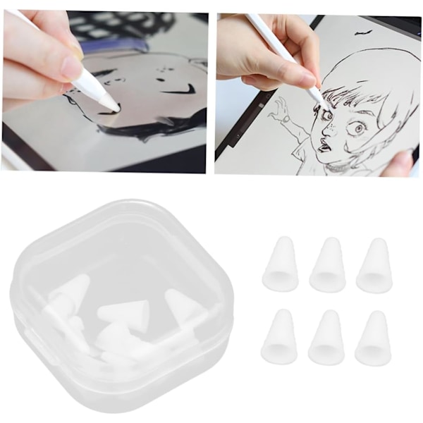 8 st Stylus Penna Fodral Alr Skärm Stylus Skydd Skärm Vit