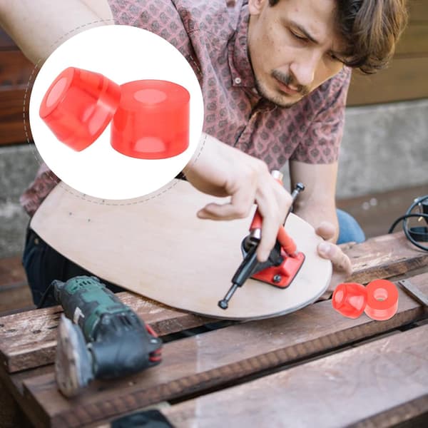 4 stk. PU-gummibøssinger for firehjuls skateboard og longboard