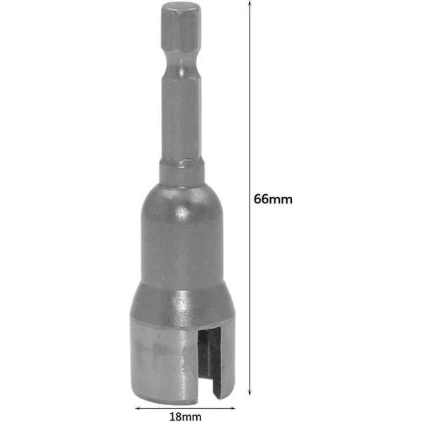 1/4 tommers 6,35 mm sekskant skaft sokkeladapter mutter, kraftverktøy