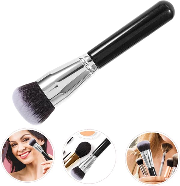 Hoved Foundation Børste til Flydende Makeup Blød Makeup Foundation Børste til Kvinder til Daglig Brug og Rejser