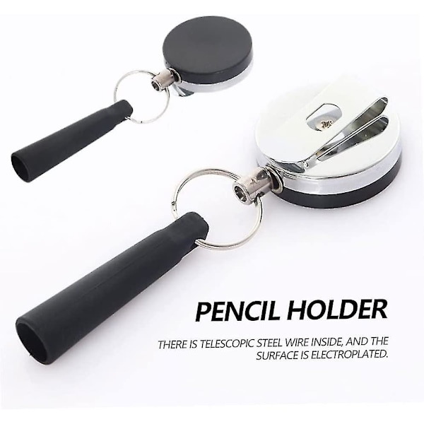 Tilbagetrækkelig Penholder Tømrer Heavy Duty Blyanter Holder
