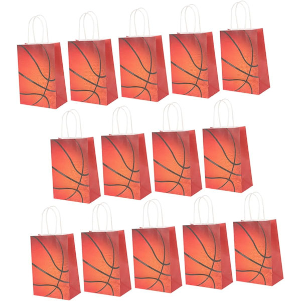 Basketboll Godisväskor för Lag Bulk Paket med Väskor Basketbolltryck Väska Festivalväska