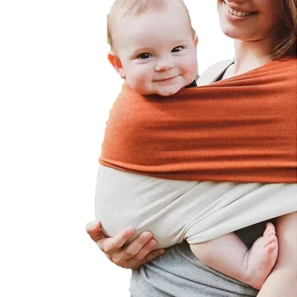 Mama's Bonding Trøster Baby Wraps Bærer Ring Slynge Pustende Ergonomisk Bæresele For Baby 2 til 36 måneder Coffee