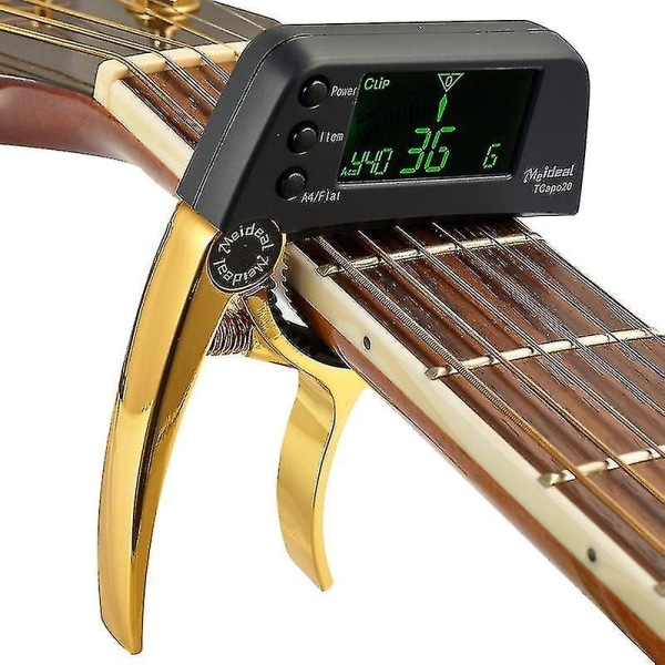 Akustisk Guitar Stemmer Capo Hurtig Skift Nøgle 2 i 1 Stemmer