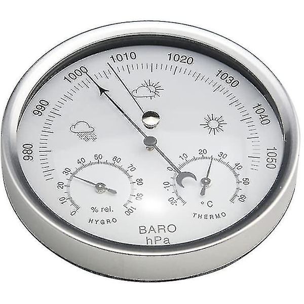 Værstasjon Analogt Dial Barometer Med Termometer
