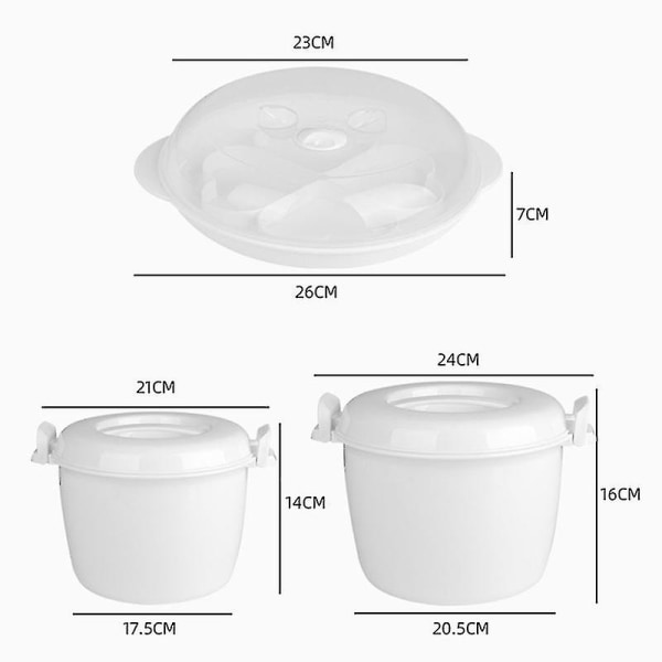 Mikrobølgeovn Ris Cooker Multifunksjonell Liten Lunsjboks Mikrobølgeovn Cooker Kokeredskaper For Mikrobølgeovn O