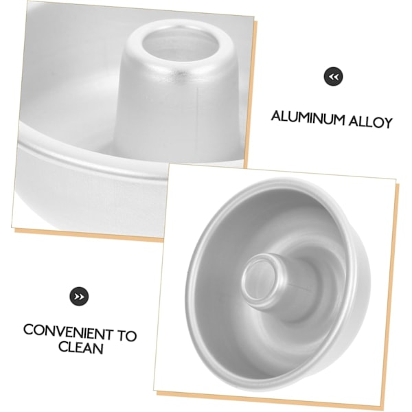 4 stk. Donutform i aluminiumslegering, unik form, let at rengøre til hjemmebageri