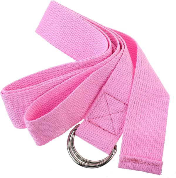 Yogaspännband 183 cm Rosa Pilates Hjälputrustning Stretchband