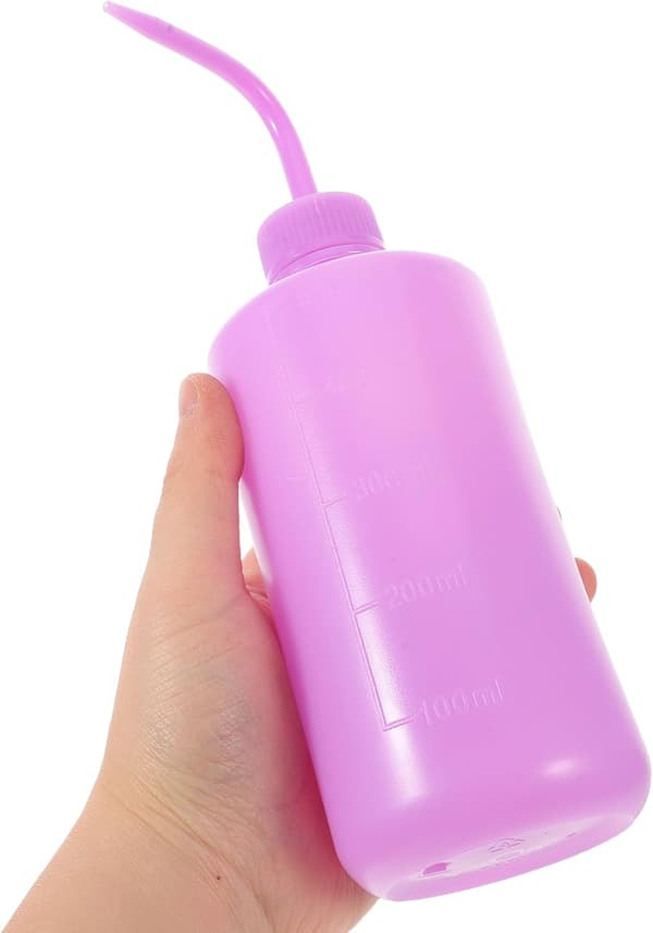 5 st 500 ml ögonfranssköljflaskor med böjd munstycke