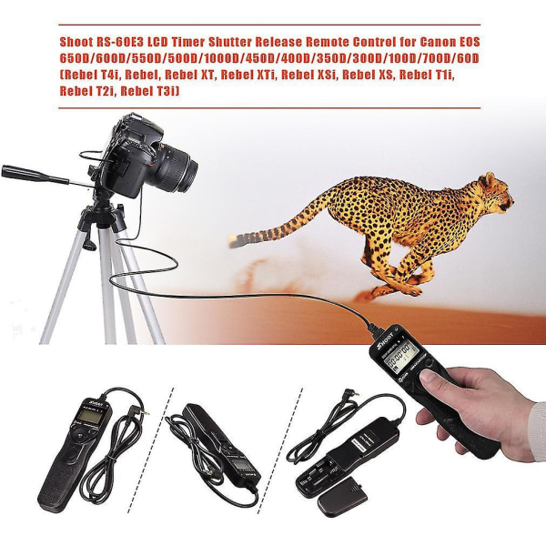 Kuvaa RS-60E3 Timer Remote Control Shutter for Canon
