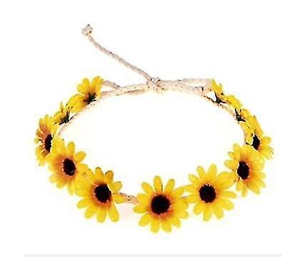 2 stycken Solroskronor Hårkrans Daisy Blomster Hårband